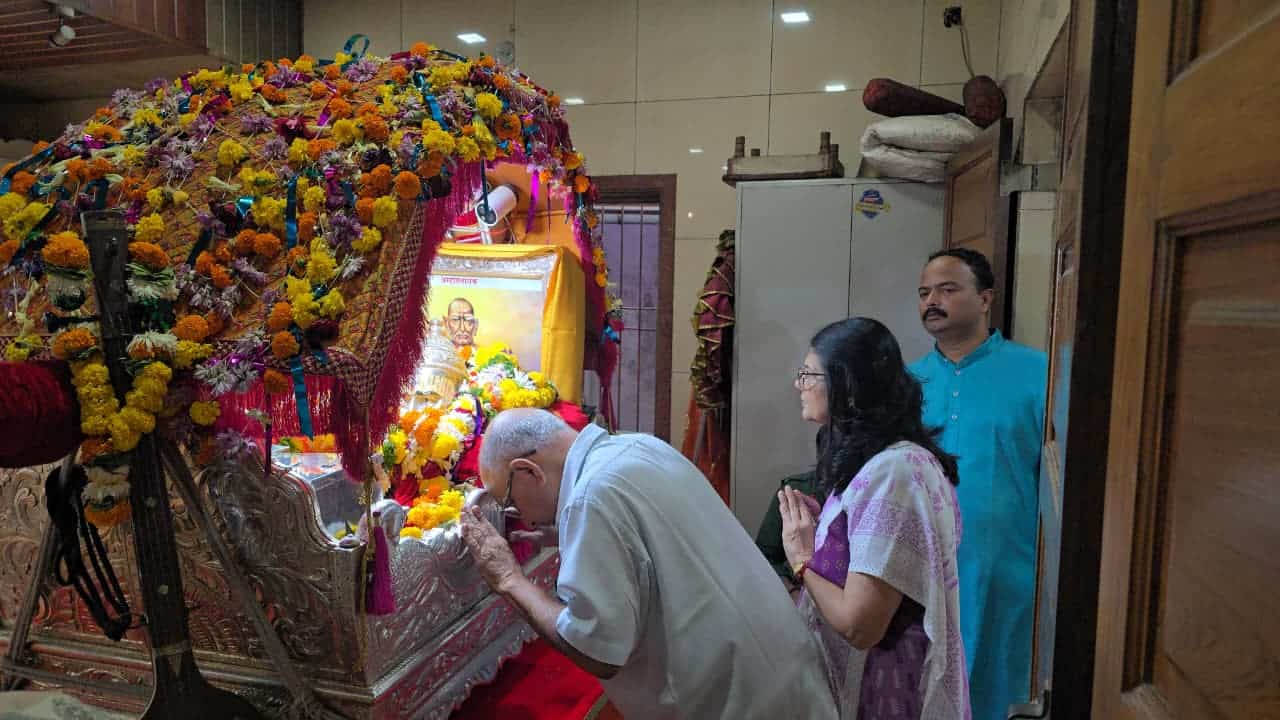 विद्यानगर-अलिबाग येथे श्री स्वामी समर्थ अन्नछत्र मंडळाची पालखी परिक्रमा उत्साहात संपन्न