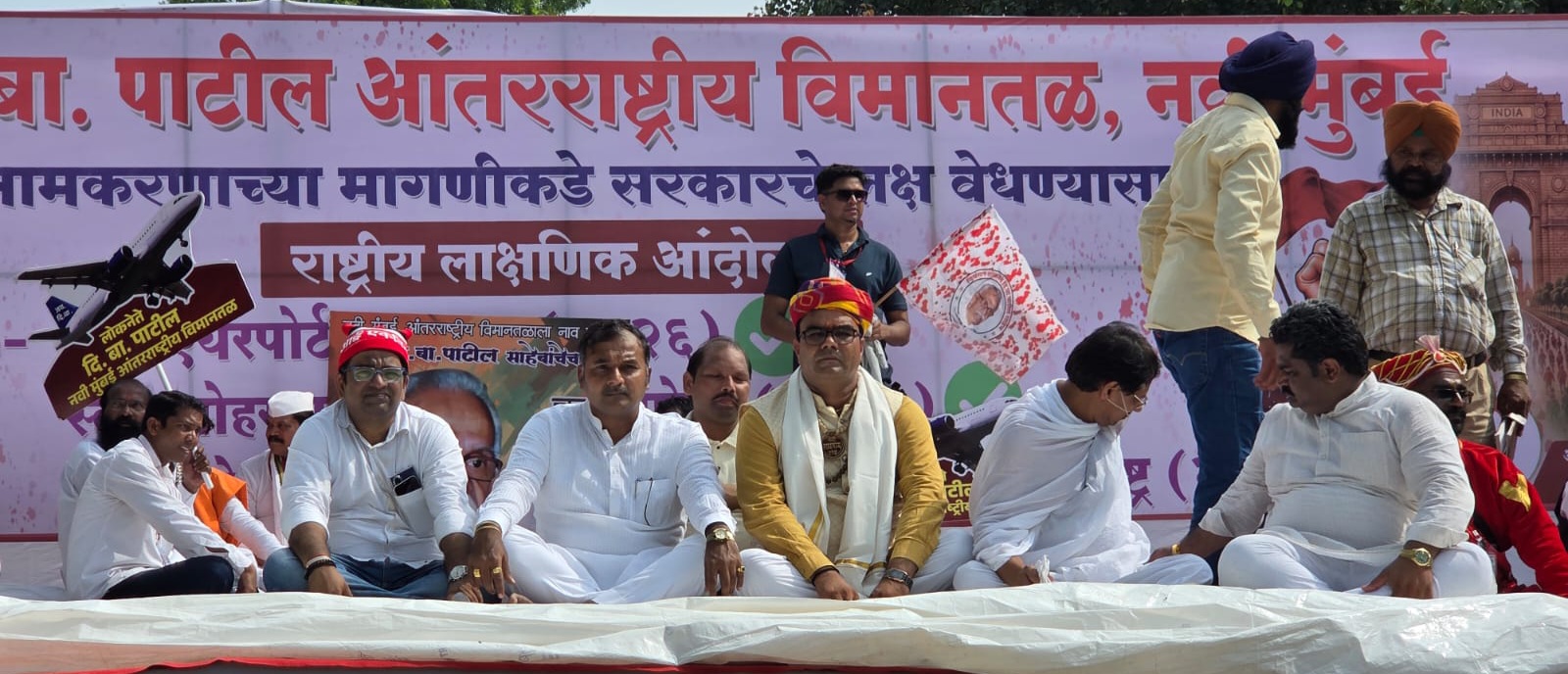 नवी मुंबई विमानतळाला दि.बा. पाटील यांच्या नावासाठी दिल्लीत राजाभाऊ ठाकूर यांची भीष्मप्रतिज्ञा
